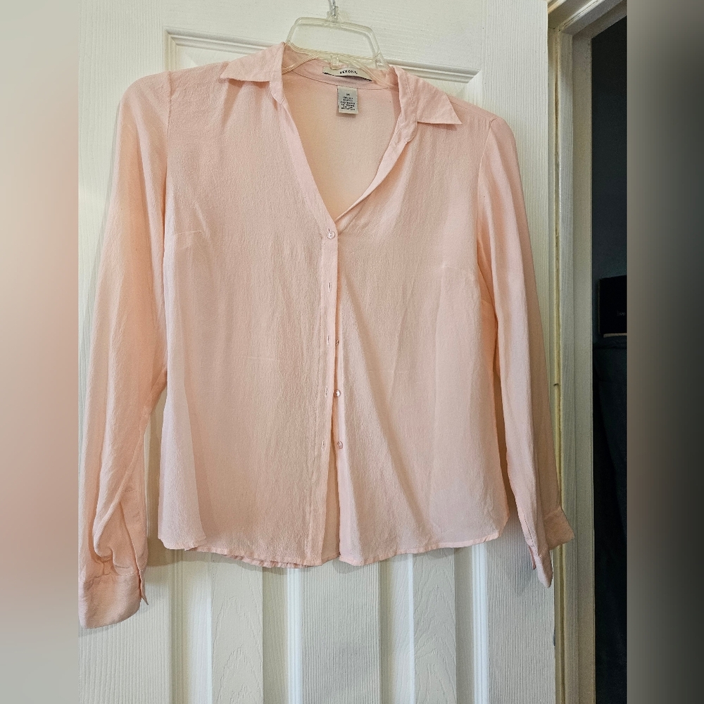 Light Pink Silk Blouse